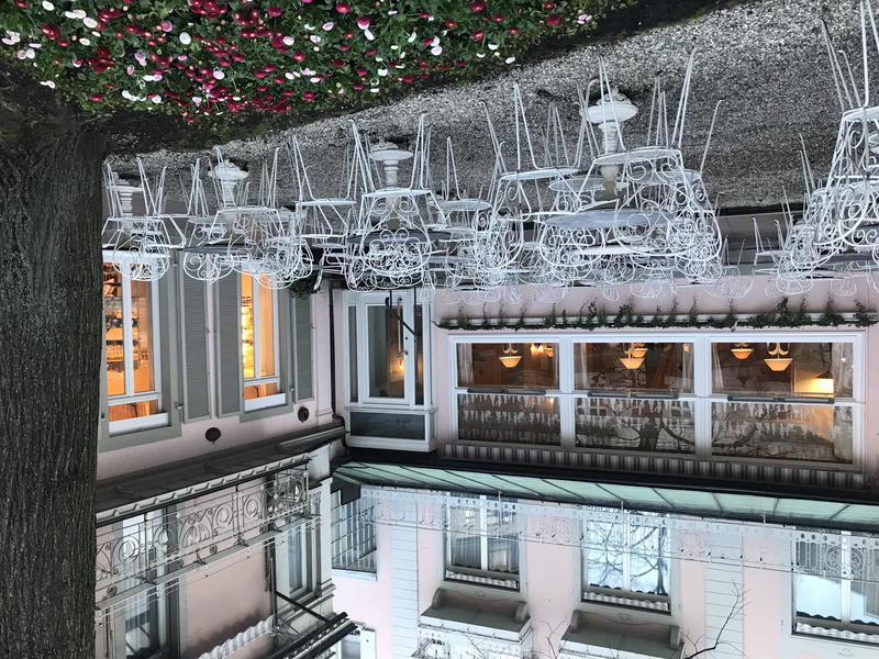 baden-baden, architecture, decoration, outdoors, winter, flowering plant, reflection, cafe, cold temperature, day, alone, nature, built structure, snow