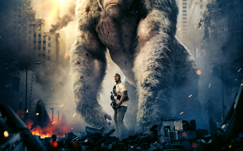 Action, movie, 2018, Rampage, 4K, Sci-Fi, rock, johnson, dwayne, Dwayne Johnson, Adventure, 4K