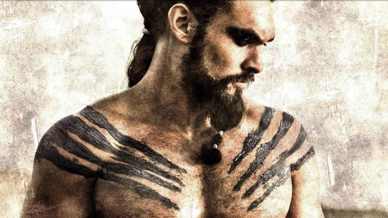day, 1080P, looking away, portrait, drogo, khal, domestic animals, momoa, Khal Drogo, one animal, close-up, men, people, Game of Thrones, lifestyles, indoors