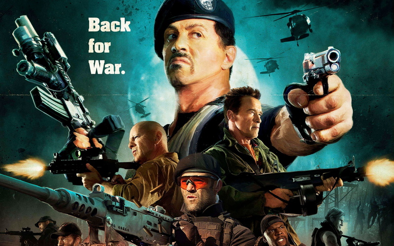 war, Expendables, advertisement, Stallone, back, HD, Sylvester, 2K