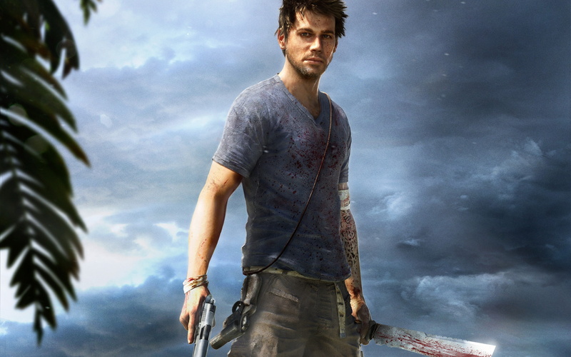 cry, blood, 2K, video games, machete, far, knife, hd