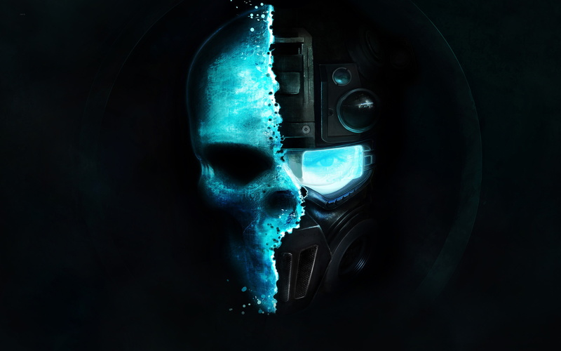  5K, man, Tom Clancys, half, mask, Ghost Recon Future Soldier, 5K, PS3, graphic, Xbox 360, skull