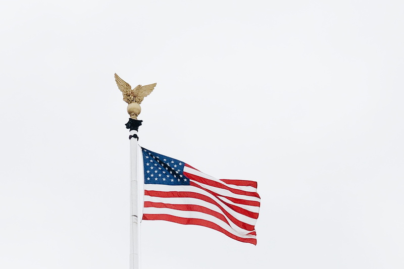 symbolism, arrow, star sprangled banner, national icon, animal, waving, independence, 7 columbus circle northeast, sky, s, low angle view, day, pride, eagle