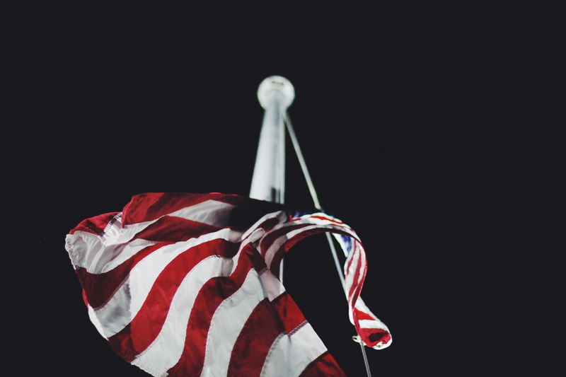 one person, fourth of July, copy space, cut out, close-up, america, leisure activity, steel, flag, holding, 5K, patriotism, american Flag, stars and stripe