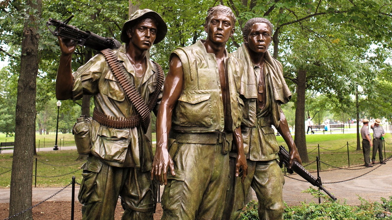 art, the three soldiers, soldiers, the three servicemen, bronze statue, memorial day, 4K, vietnam war, veterans, vietnam veterans memorial, remembrance day