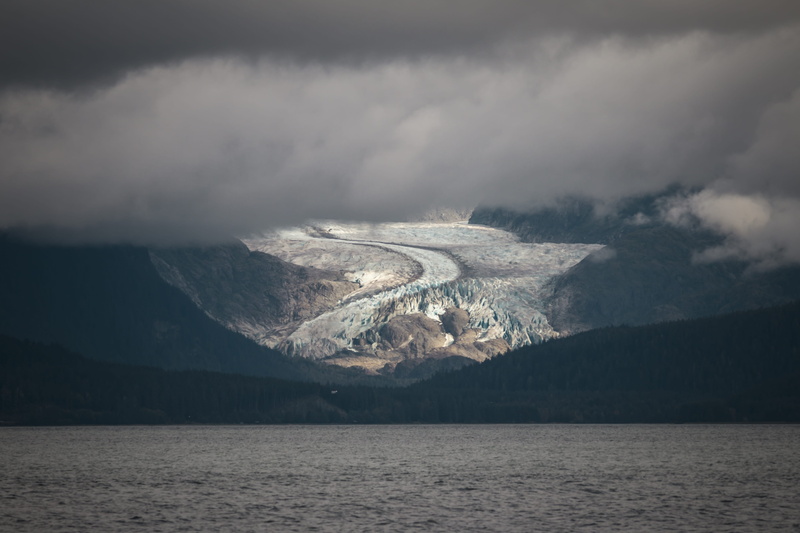 ice, near, river, environment, no people, covered, scenics - nature, mountain, alaska, highlight, non-urban scene, mist, waterfront, snow, body, outdoors