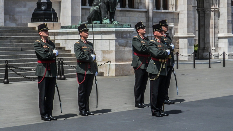 responsibility, architecture, men, city, military, hungary, group of people, safety, budapest, day, army, government, standing, clothing, people, honor Guard