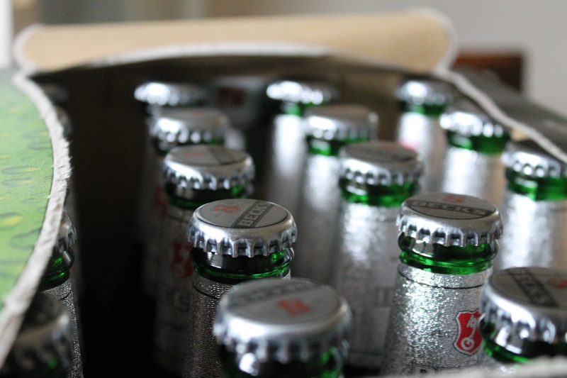 group of objects, silver colored, beer, food and drink, bottles, container, bottle, no people, case of beer, indoors, caps, close-up, 4K, communication
