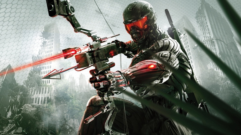 weapon, Video Games, bow, 1080P, video, x, hd, laser, Guns, games, art, crysis