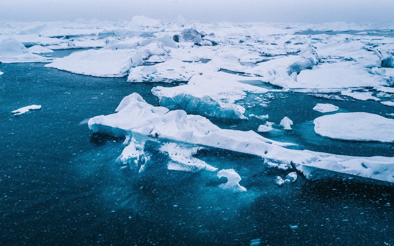 ice, blue, 1080P, Arctic, snowing, nature, sea, white
