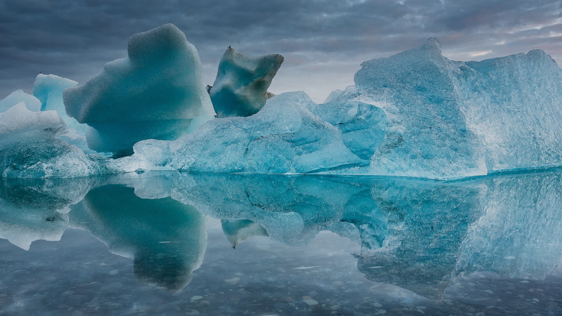 sea, cloud - sky, ice, snow, frozen, landscape, no people, tranquility, iceberg, waterfront, beauty in nature, floating on water, sky, 1080P, cold temperature