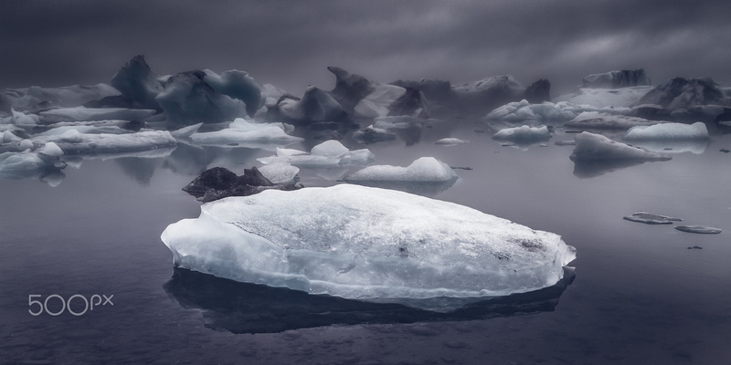 Iceland, sky, cloud - sky, sea, frozen, no people, scenics - nature, glacier, ice, lagoon, iceberg, 500px, nature, beauty in nature, 1080P, outdoors, tranquility