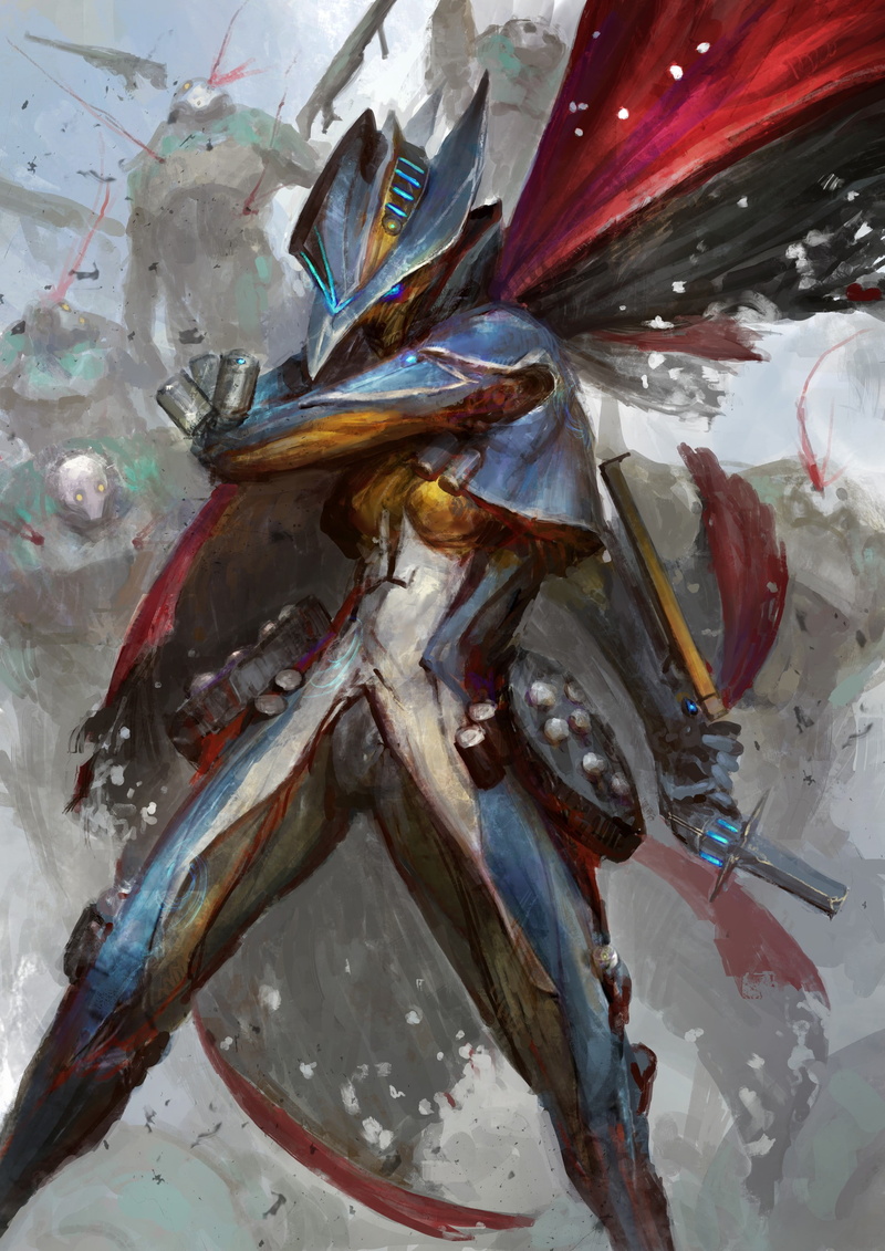 2K, fantasy art, Warframe, futuristic, Mesa (Warframe)