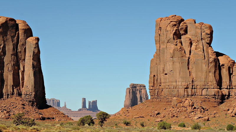 rock - Object, climate, monument, wild West, solid, blue, natural Arch, desert, no People, red Rocks, clear sky, geology, scenics - nature, famous Place
