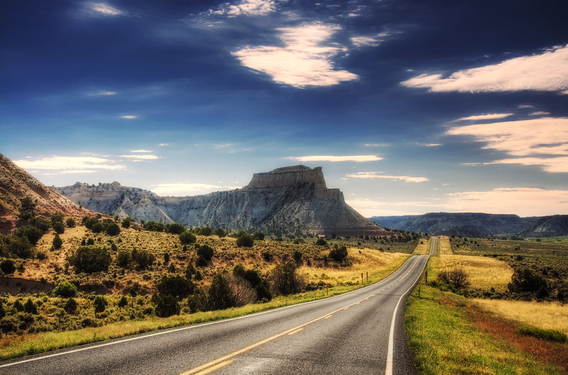 travel Locations, uSA, north America, diminishing perspective, arizona, southwest USA, concrete, symbol, the way forward, scenics - nature, dividing line