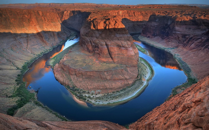 landscapes, horseshoe, 1080P, deserts, bend, arizona, download, rivers
