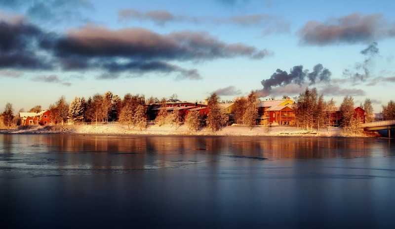 plant, landscape, tree, cityscape, panorama, reflection, scenics - nature, day, Pikisaari, frozen, sky, Snow, 4K, outdoors, lake, panoramic, Winter, bay