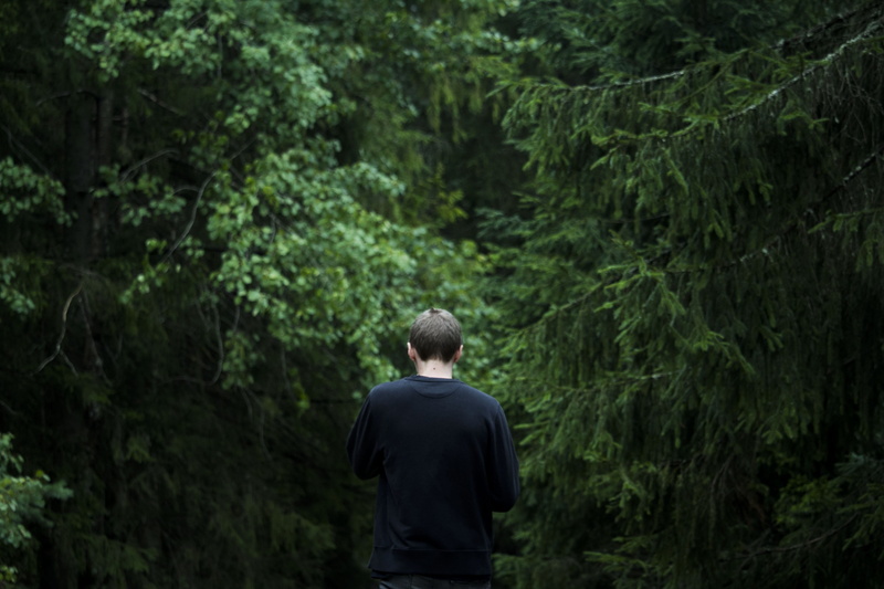 green color, natural Phenomenon, rainforest, caucasian Ethnicity, one Person, tree, image Technique, Boy, only Men, physical Position, Mystique, adult