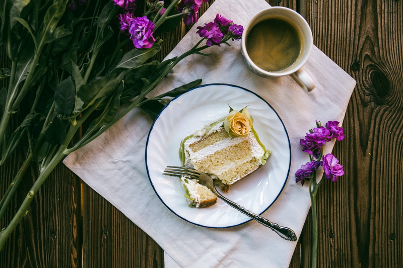 flowering plant, flower, mug, stainless, white, round, cup, wedding, nature, 5K, table, temptation, tea cup, slice, high angle view, on the table, food