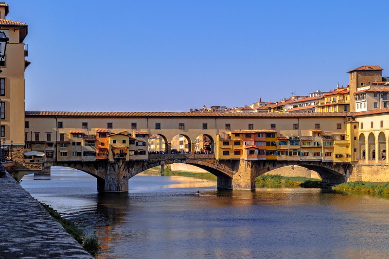 tuscany, arch bridge, built structure, outdoors, arno, architecture, connection, no people, travel destinations, ponte, 4K, sky, transportation, arch