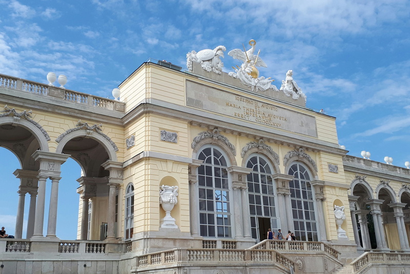 gloriette, 2K, castle park, tourism, outdoors, austria, monarchy, vienna, schönbrunn, built structure, historical city, architecture, arch, schönbrunn palace