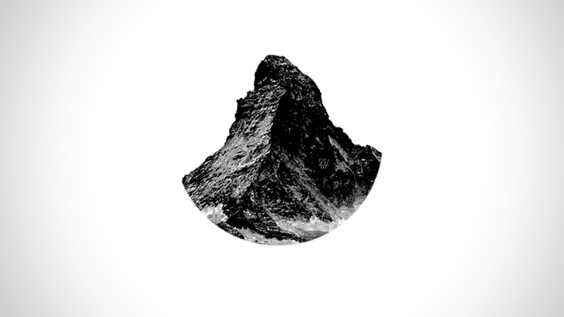 Matterhorn, mountains, 1080P, simple background, minimalism, abstract