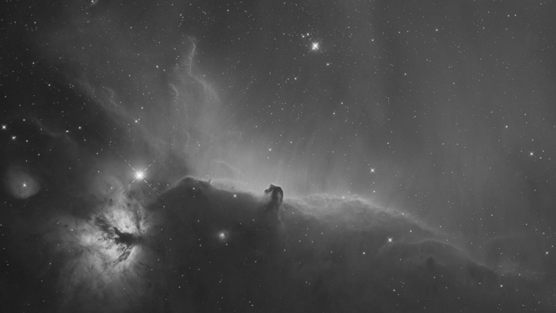 horsehead, space, stars, hd, nebula, bw, 2K