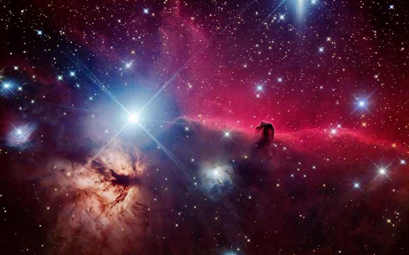 beautiful, 1080P, horsehead, stars, space, nebula