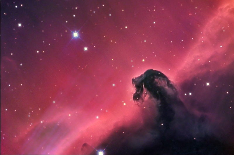 black, Stars, Horsehead Nebula, Nebula, red, 720P, Space, Sci Fi