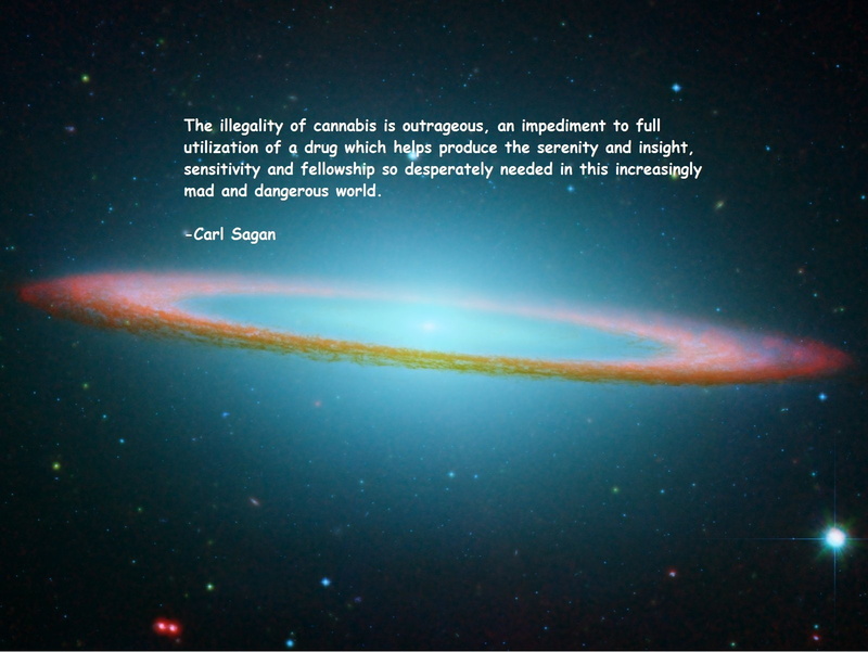 sombrero, 720P, sagan, carl, quotes, text, marijuana, galaxy