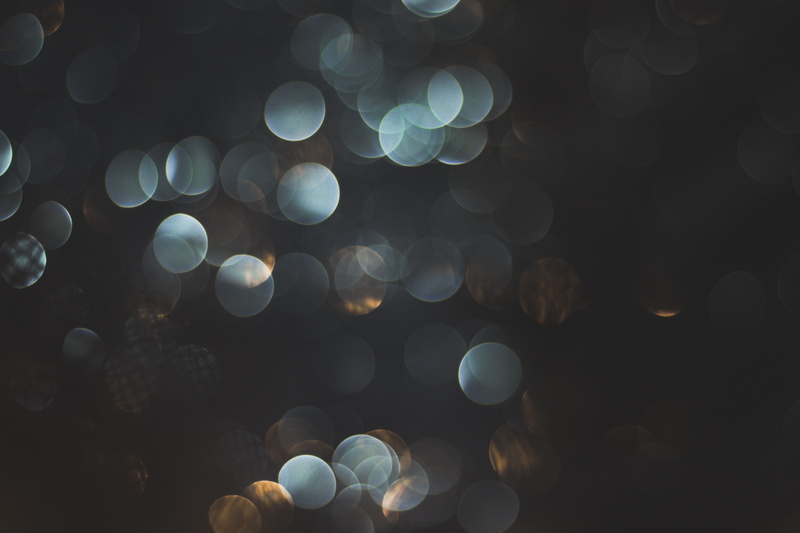 dark background, 5K, blue, bokeh