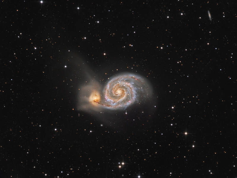 the constellation, M 51, Whirlpool, 2K, galaxy, stars, The Dogs Of War