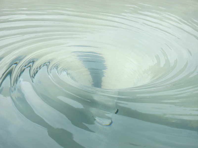 swimming, swirl, full frame, reflection, motion, beauty in nature, purity, day, lake, no people, high angle view, whirlpool, nature, 4K, concentric, close-up