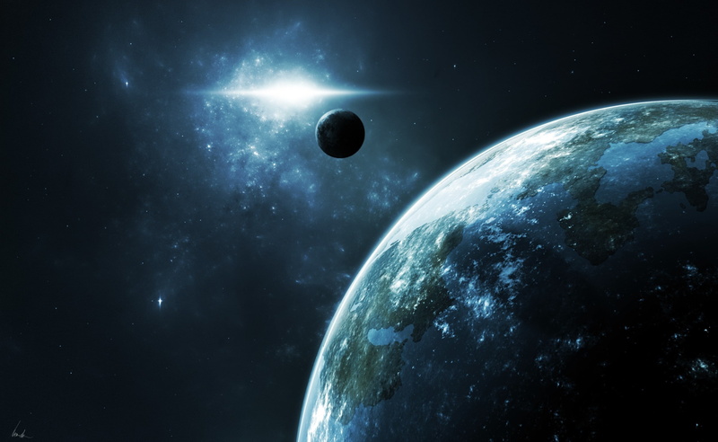 2K, View, planet earth, astronomy, moon surface, Supernova, nature, no people, sphere, planet - space, night, earth, dark, star - space, eclipse