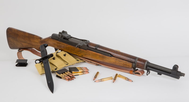 self-loading, hunting, background, black, brown, rifle, cartridges, bayonet, 1080P, weapons, M1 Garand