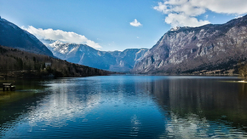 canada, tranquility, snow, slovenia, mountain Range, pine woodland, cold temperature, sun, reflection, mountain, day, formation, water, landscape, Lake