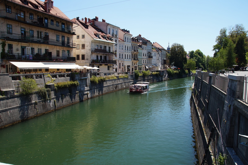 transportation, nautical vessel, built structure, ljubljana, water, summer, 5K, sky, tree, the ancient city, outdoors, plant, waterfront, slovenia, the historic city of