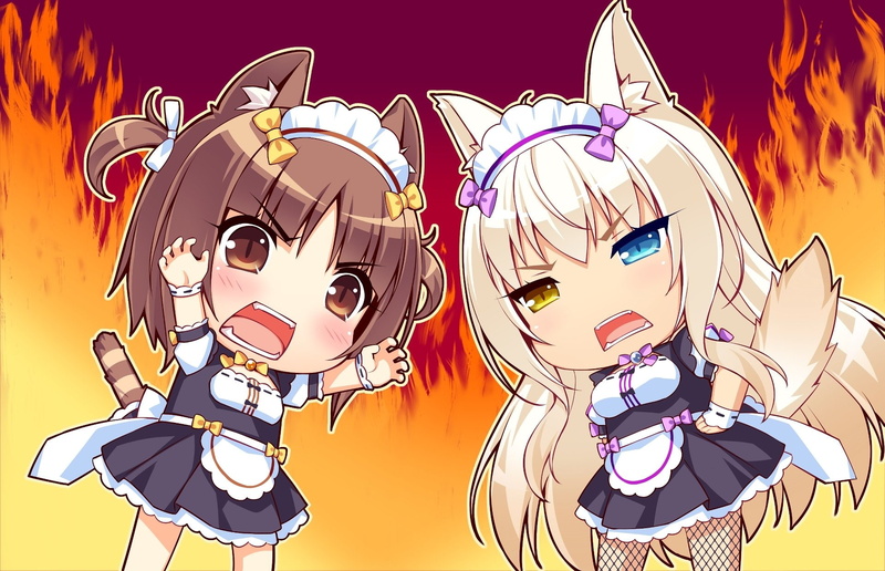Heterochromia, Nekopara, Anime, Azuki (Nekopara), 1080P, Coconut (Nekopara)