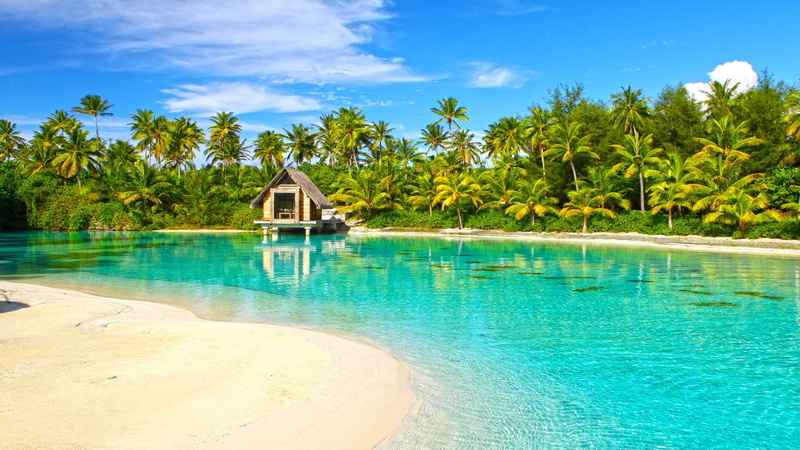 background, paradise, blue, clear, incredible, desktop, bora, lagoon, tahiti, polynesia, 2K, isl, aqua