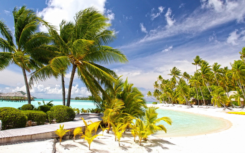 desktop, bora, resort, beach, 2K, background, pearl, tahiti