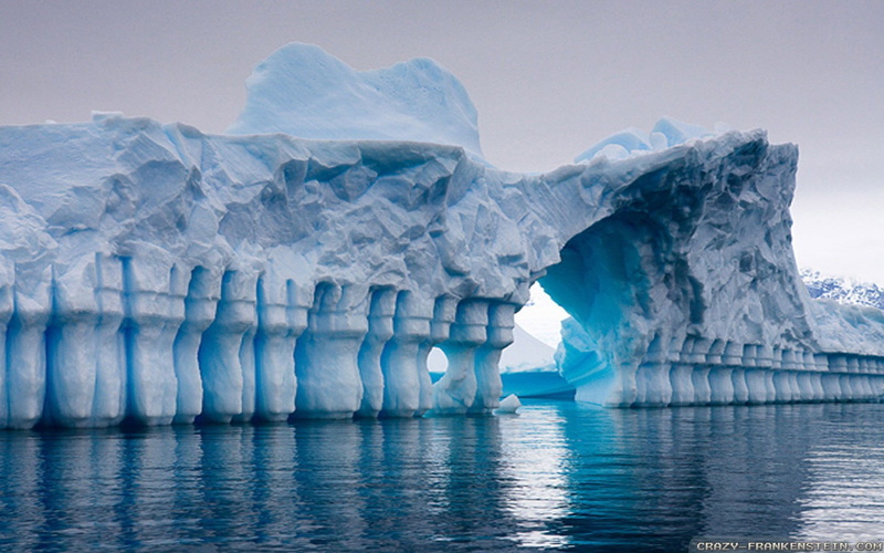 mar, hielo, iceberg, naturaleza, 1080P