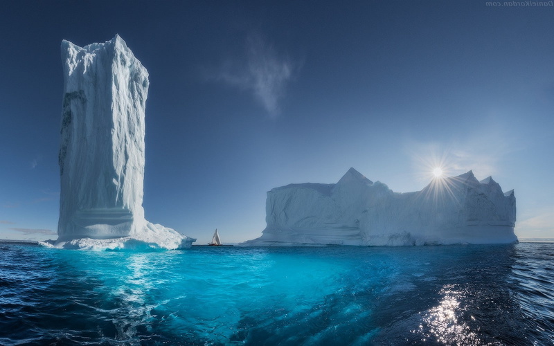 turquoise colored, tranquility, environment, tower, sea, water, outdoors, nature, scenics - nature, Sun Rays, blue, cold temperature, ice, 720P, Turquoise