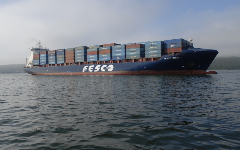 sky, ship, container ship, waterfront, sea, white, outdoors, nature, cloud - sky, freight transportation, day, business, vehicle, sailing, shipping, no people