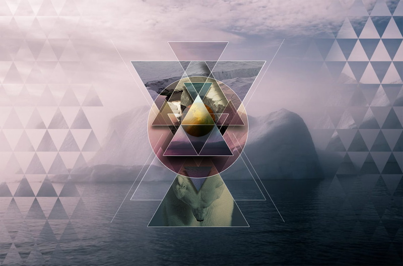 water, abstract, reflection, digital art, outdoors, polyscape, nature, pattern, digital composite, no people, waterfront, cloud - sky, day, shape, multiple exposure
