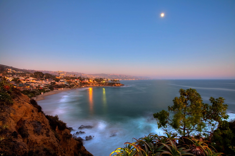 non-urban scene, europe, land, night, Laguna Beach, sunset, sky, dusk, summer, outdoors, tranquility, coastline, photography, scenics, travel Destinations