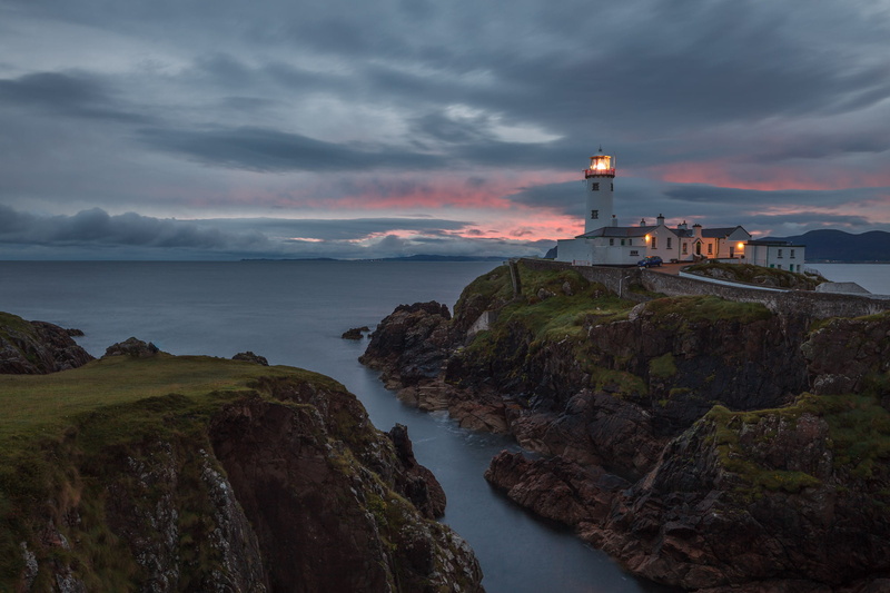 sea, paint, wall, 1080P, white, coastline, fanad, lighthouse