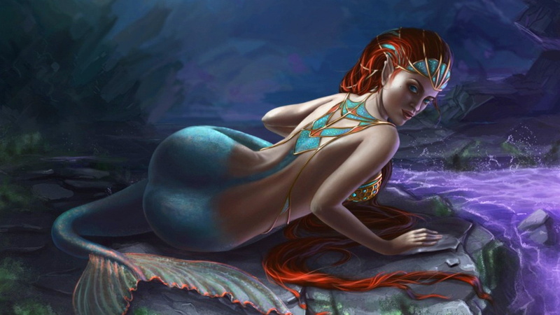 fantasy, mermaid, hd, 1080P