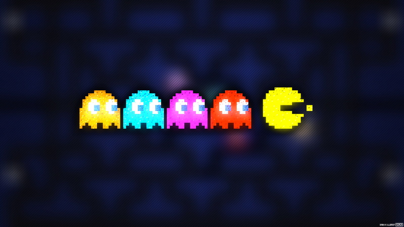 Blinky, 1080P, Pixel Art, Pinky, Inky, Pacman, Trixel, Clyde