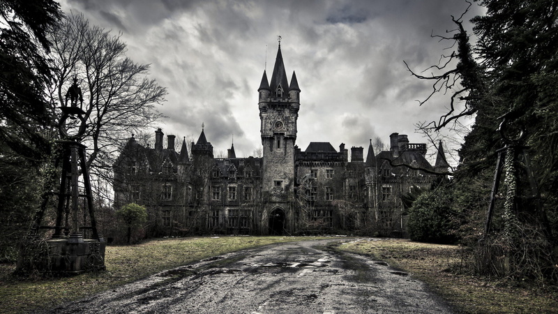 Castle, old, Old Building, 2560x1440 px, 2K, motorcycles, x, px, HDR, hd, art, building