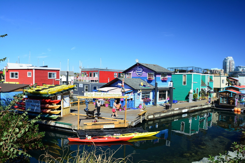 harbor, docks, house, British, columbia, unique, nature, mode of transportation, built structure, homes, pacific, outdoors, blue, moored, canadian, ocean
